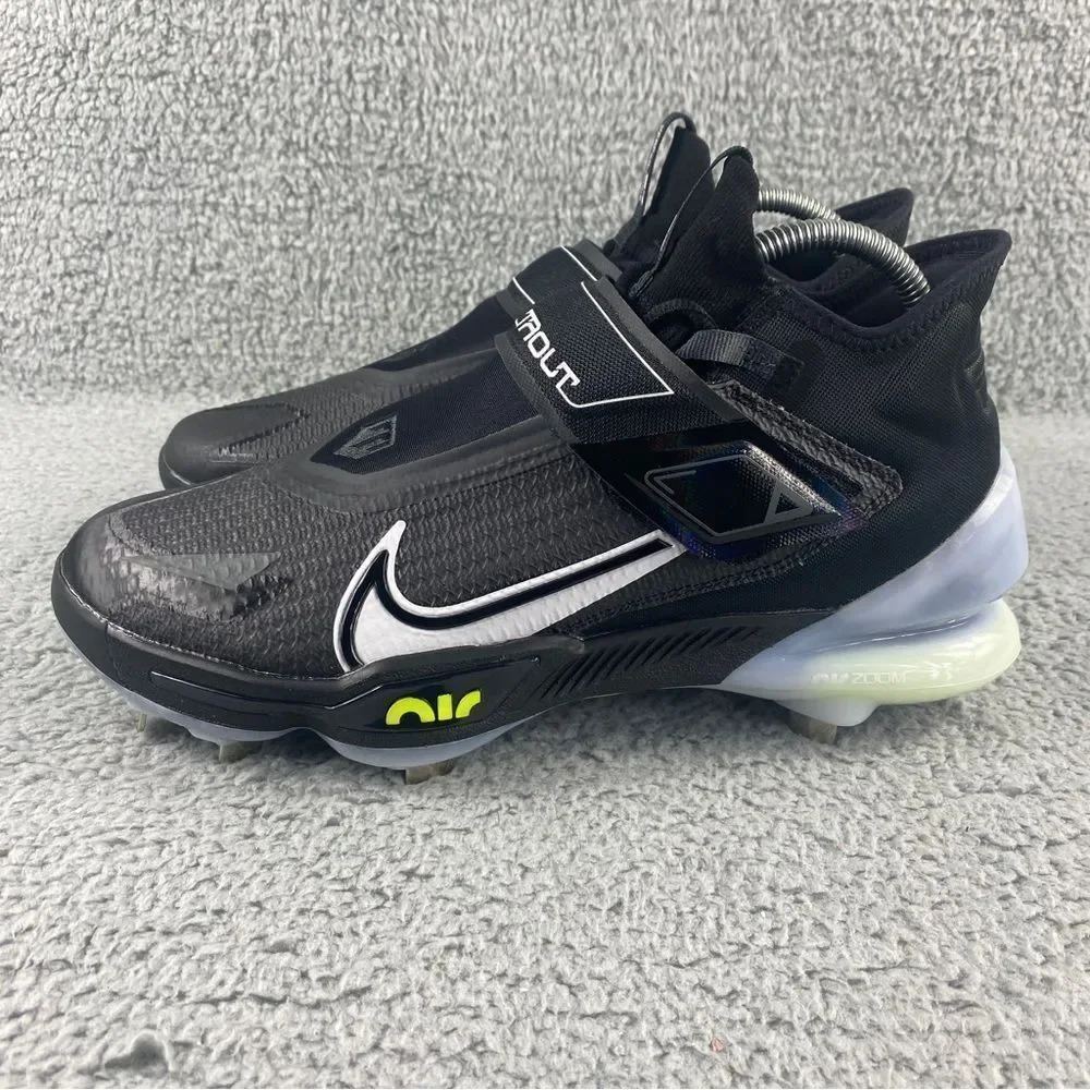 NEW NIKE FORCE Air Zoom Trout 8 Elite Baseball Cleats Mens‎ 9 Shoes Game Black - Picture 5 of 15